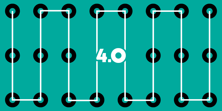 Visual illustration of a connected supply chain network using AI, robotics and IoT for real-time data and collaboration